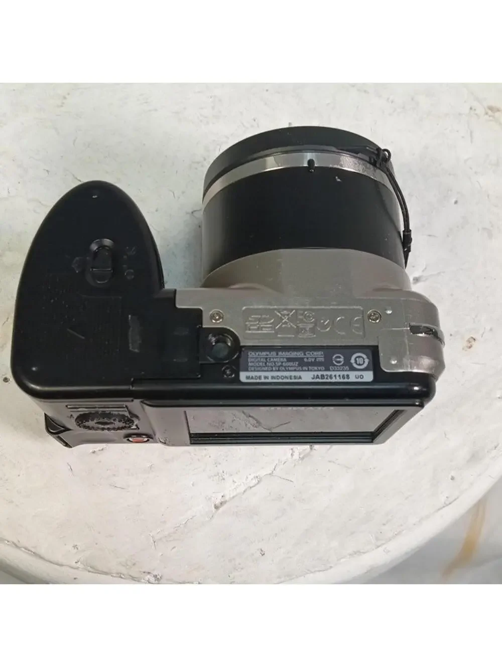 Olympus SP-600UZ Digital Camera 12MP 15x Optical Zoom Silver HD Video Tested